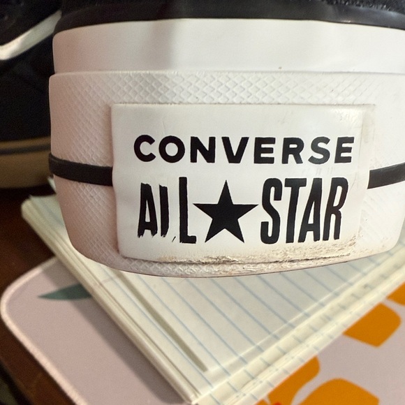 Women’s Chuck Taylor All Star Lift Platform Canvas Black/White/White High-Tops - Picture 10 of 12